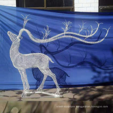 Outdoor decoration metal deer sculpture